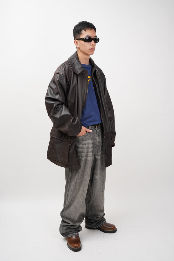 00's "ENYCE" -Loose Fit Straight Denim Pants-