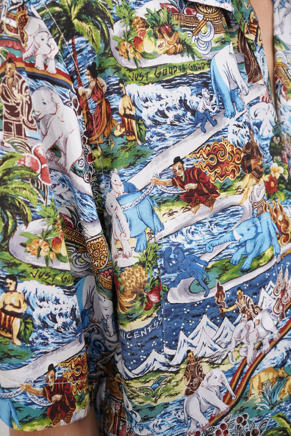 GROHL -Buddhi Hawaiian Print Shirt S/S-