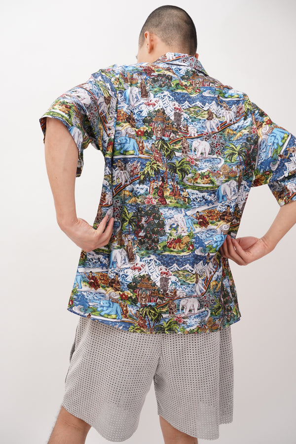 GROHL -Buddhi Hawaiian Print Shirt S/S-