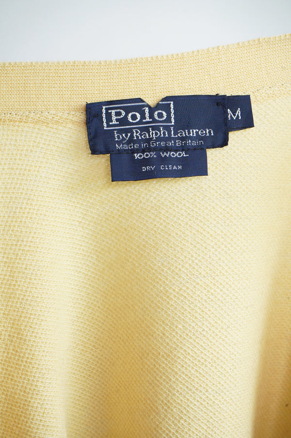 90's "Polo by Ralph Lauren" -"Made in Great Britain" Wool Knit Cardigan-