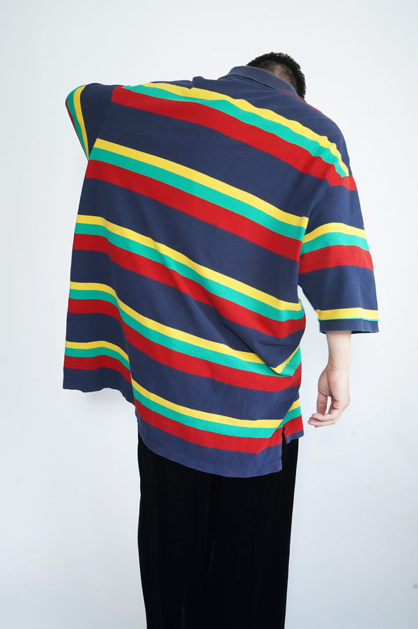 90's "Polo by Ralph Lauren" -Border S/S Polo Shirt-