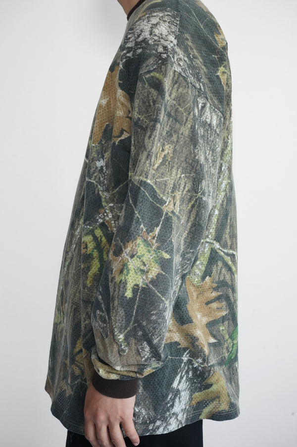 90's "UNKNOWN" -Real Tree Camo Cotton Mesh L/S Tee-