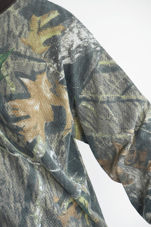 90's "UNKNOWN" -Real Tree Camo Cotton Mesh L/S Tee-