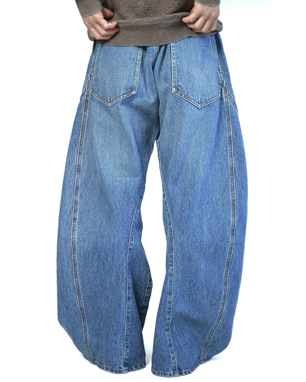 KHOKI -3D cutting denim pants-