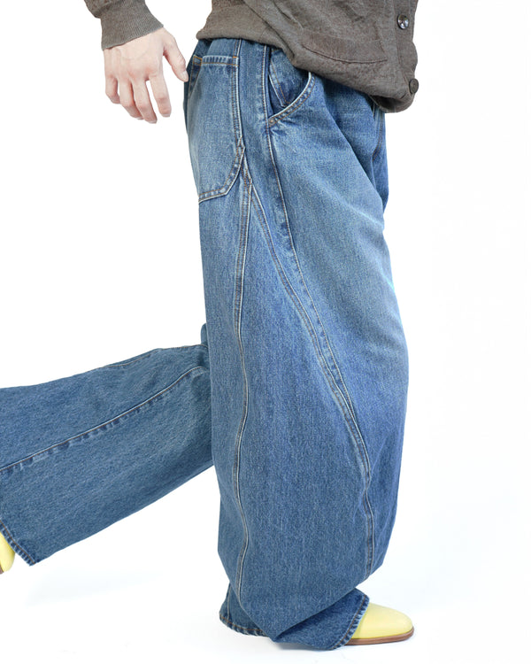 KHOKI -3D cutting denim pants-