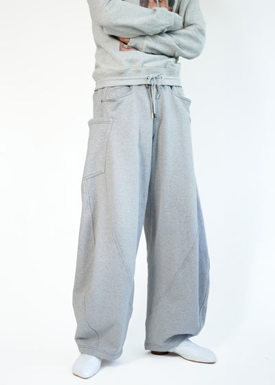 KHOKI -3D cutting sweat pants-