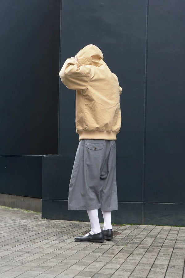 -Pleated Balloon Dress Shorts-