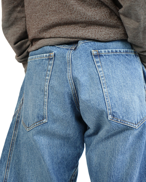 KHOKI -3D cutting denim pants-