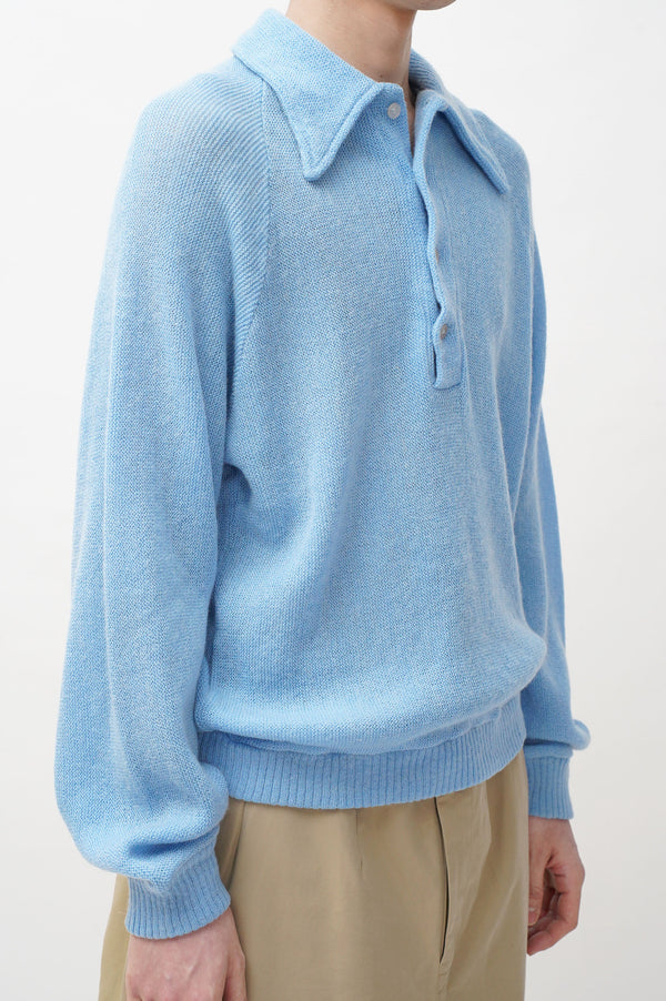 70's "Jantzen" -ACRYLIC/MOHAIR Knit Polo Shirts-