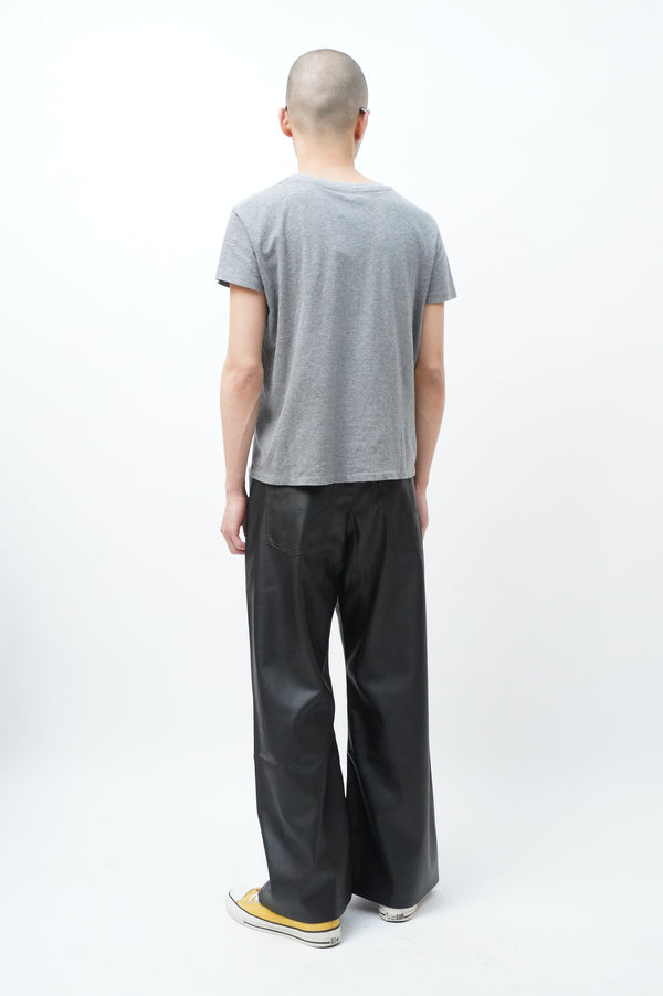 "Levis" -"XL Straight" Fake Leather Wide Pants-