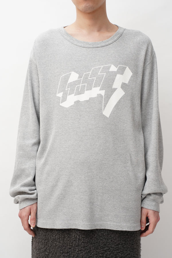 Bootleg "STUSSY" -Logo Printed L/S Thermal Tee-