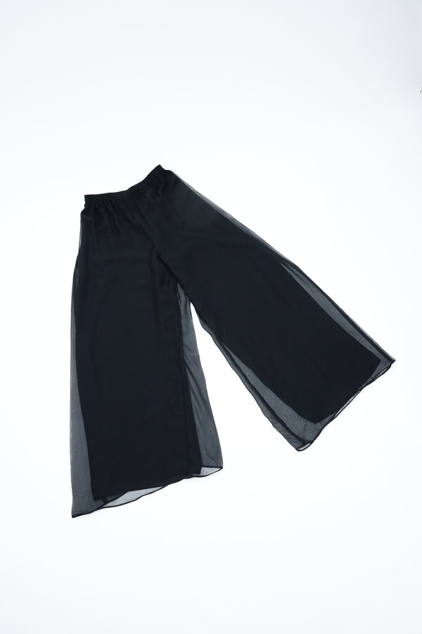 80's "PATRA" -Double Layer Poly Wide Easy Pants-