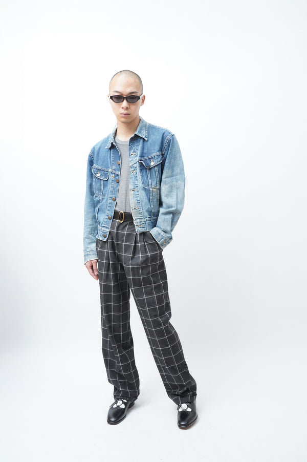 80-90s "GIANNI VERSACE" -3tuck Wool Slacks