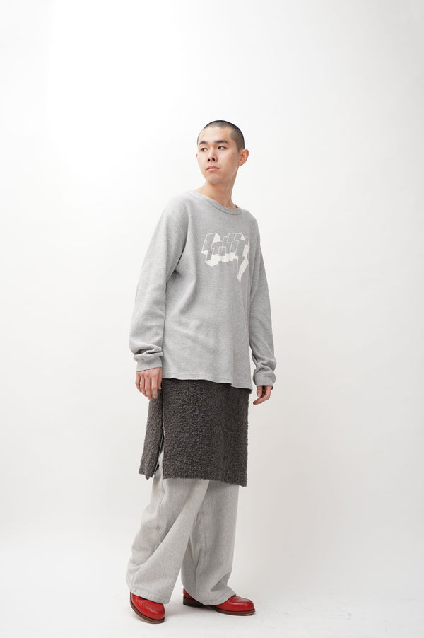 Bootleg "STUSSY" -Logo Printed L/S Thermal Tee-