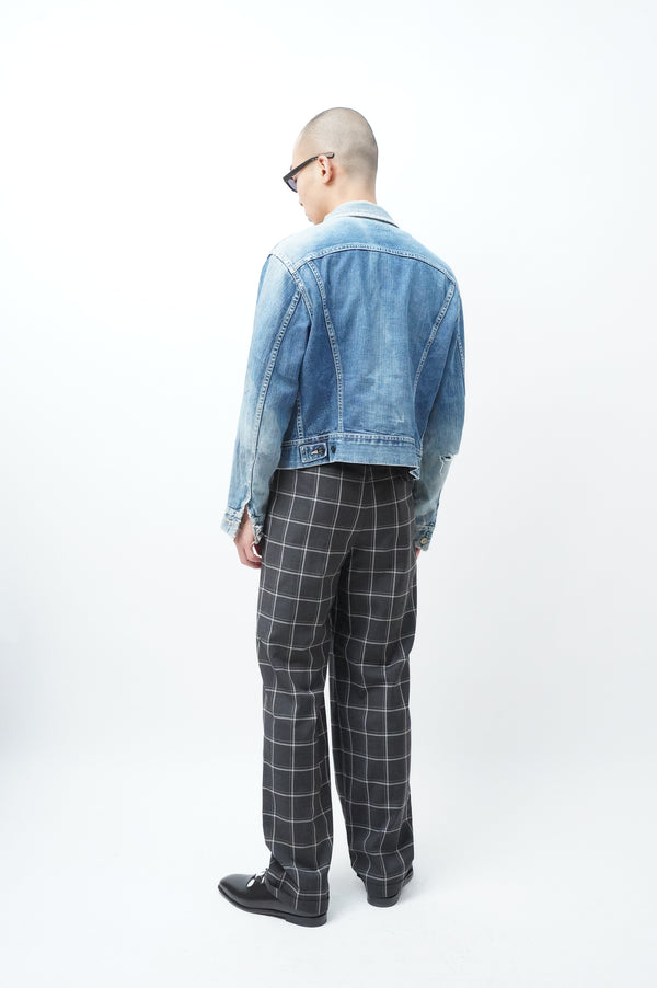 80-90s "GIANNI VERSACE" -3tuck Wool Slacks