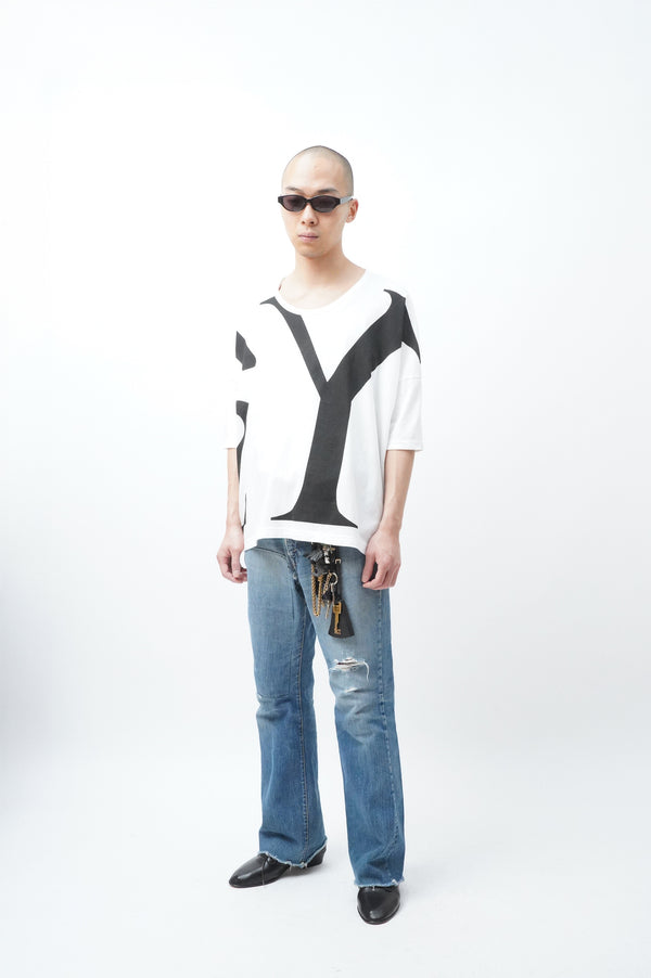 "Y's" -Big Logo Printed S/S Tee-