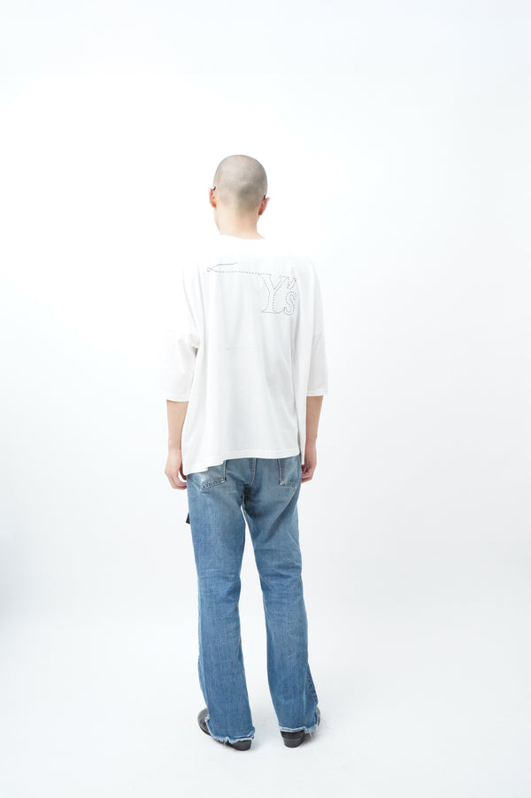 "Y's" -Logo Stitch Design Printed S/S Tee-