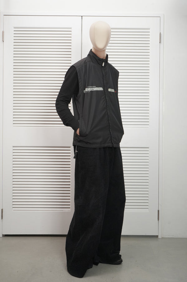 00`s "STUSSY" -Nylon Zip-up Vest-