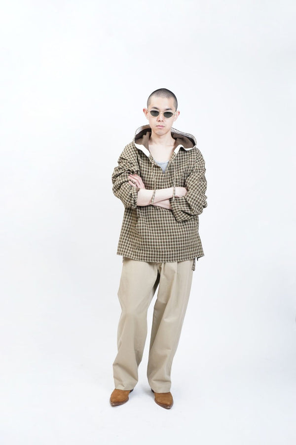 -HOODED PULLOVER-