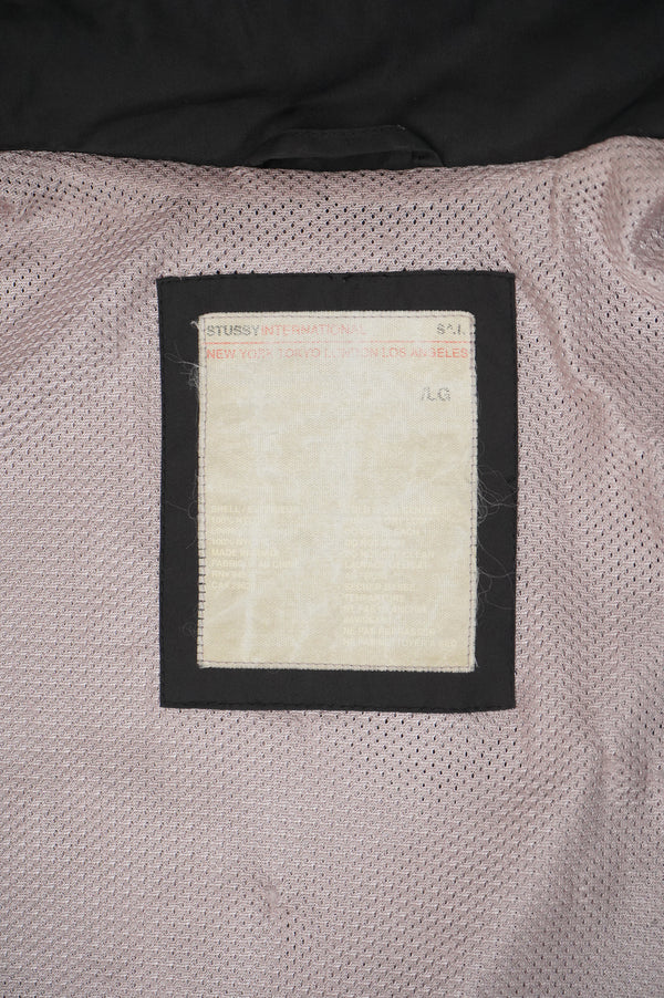 00`s "STUSSY" -Nylon Zip-up Vest-