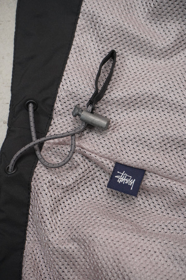 00`s "STUSSY" -Nylon Zip-up Vest-