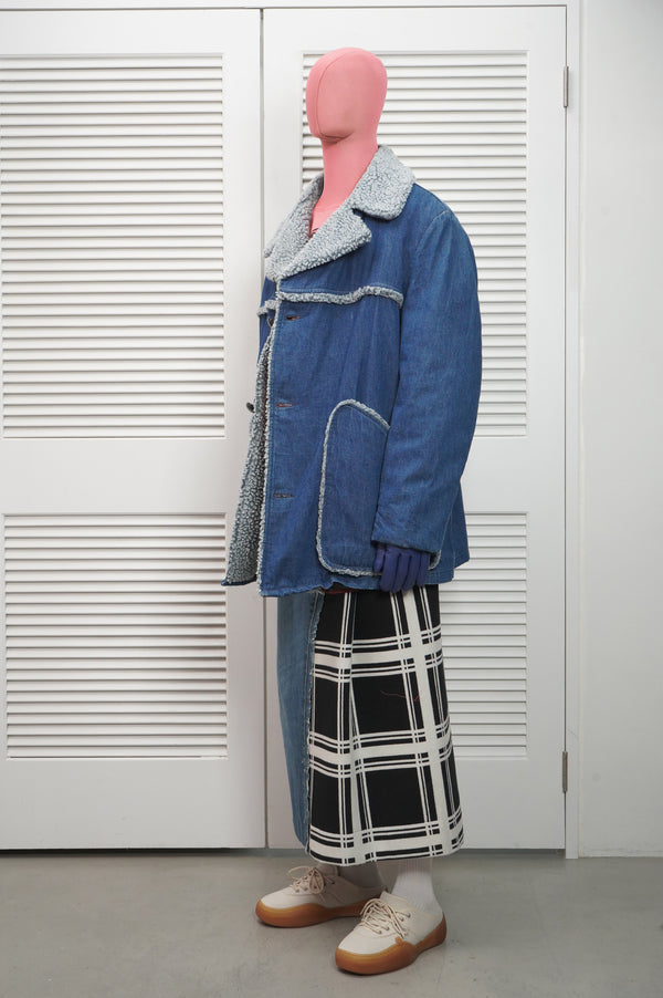 70's "CAMPUS" -Denim Boa jacket-