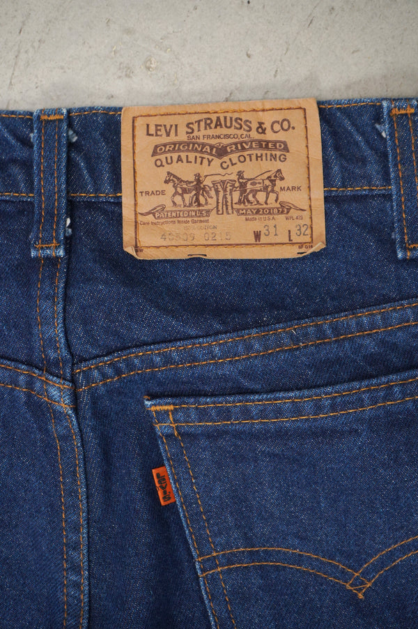 80's "Levi's" -"40509-0215" Straight Denim Pants-