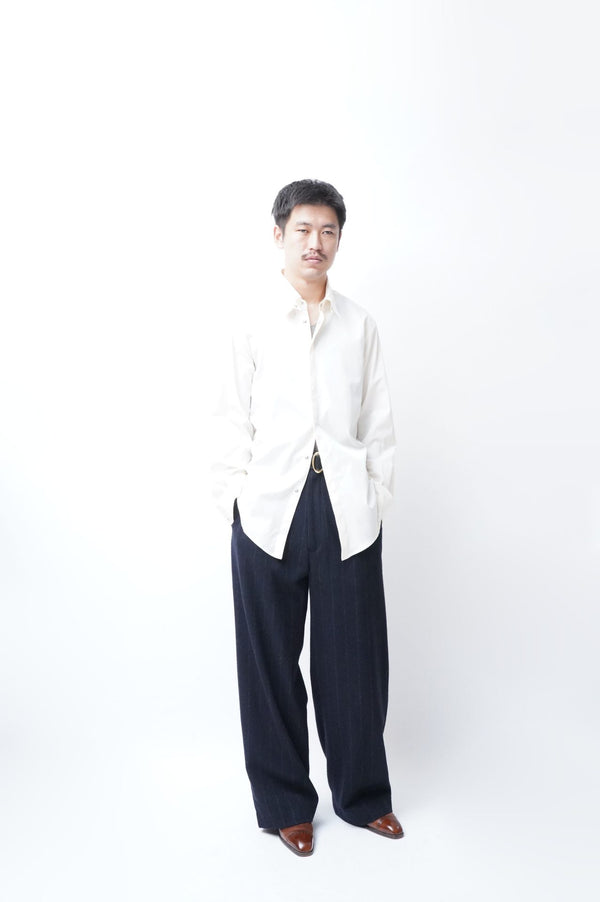 -2 TUCK BAGGY TROUSERS-