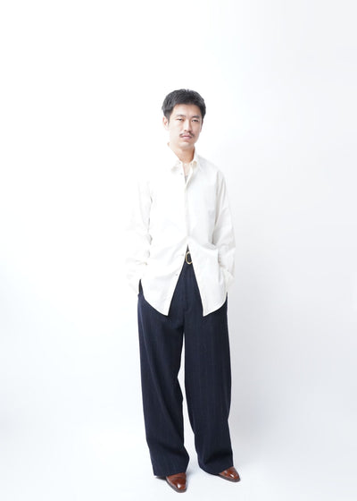 -2 TUCK BAGGY TROUSERS-