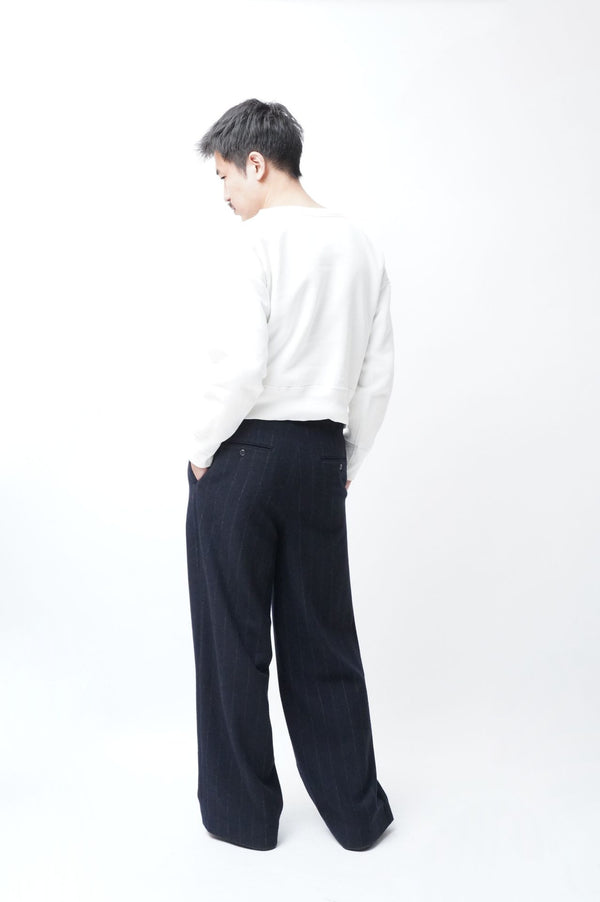 -2 TUCK BAGGY TROUSERS-