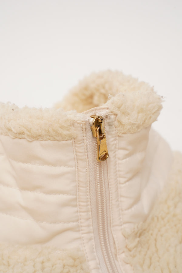 "L-RL RALPH LAUREN" -Boa Fleece Zip-Up Jacket-