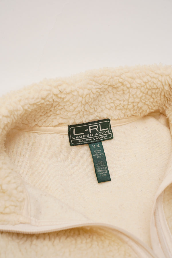 "L-RL RALPH LAUREN" -Boa Fleece Zip-Up Jacket-