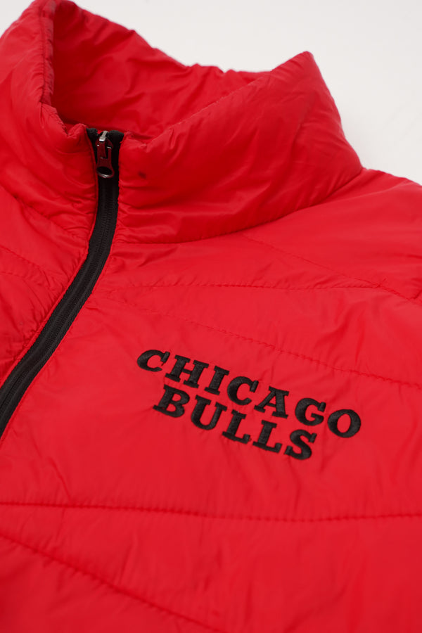 "CHICAGO BULLS" -Logo Embroidery Padded Jacket-