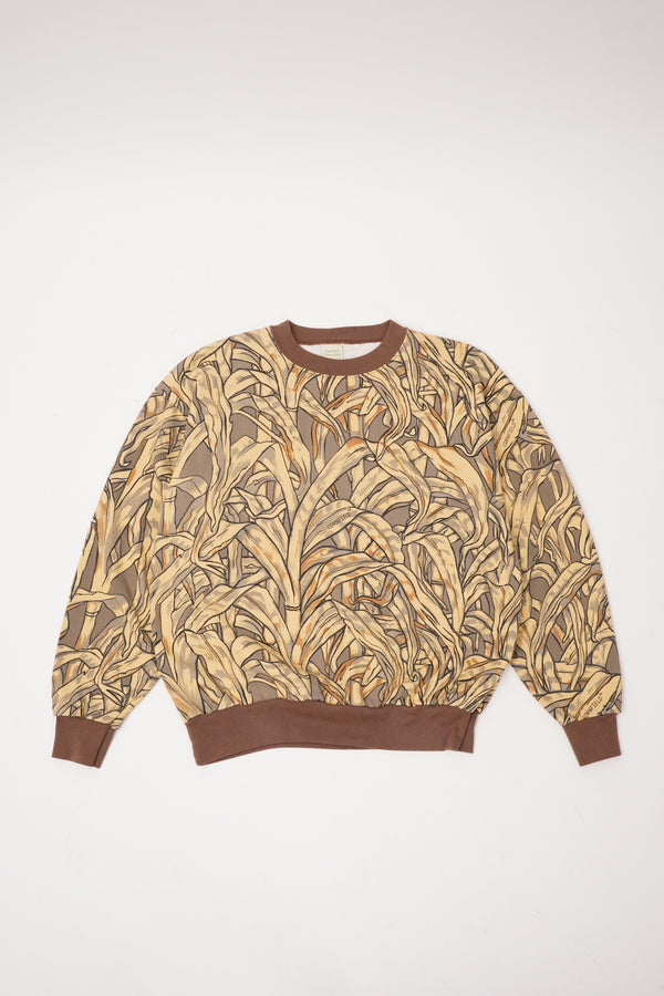 90's "Cornfield Camouflage" -Cornfield Camo Pattern C/N Sweat-