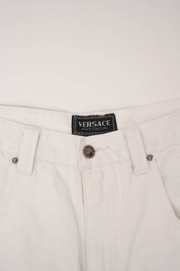 "VERSACE" -Side Line Tape Tapered Baggy Pants-