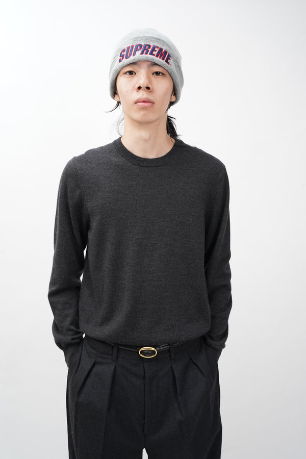 "Brooks Brothers" -Wool/Nylon/Spandex C/N Knit Sweater-