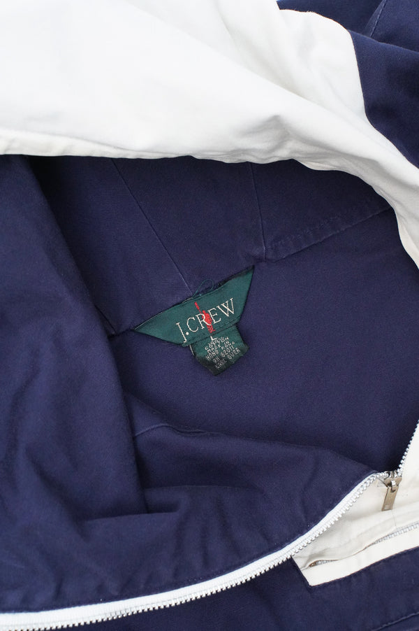 80's "J.CREW" -Bi-color Cotton Anorak Parka-