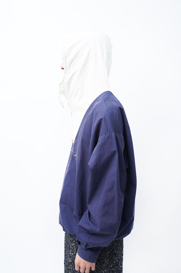 80's "J.CREW" -Bi-color Cotton Anorak Parka-