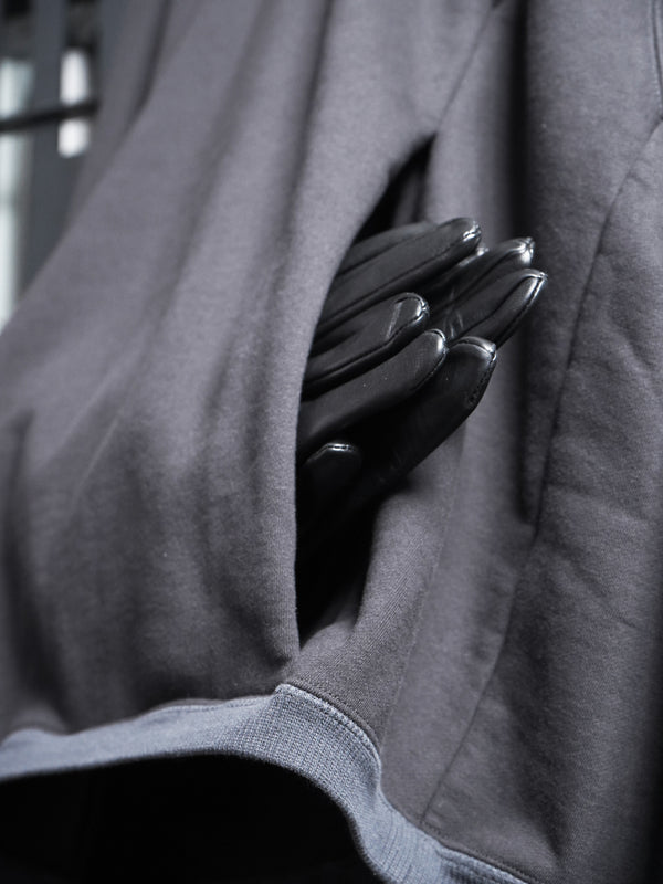 -"RHEA" PULLOVER HOODIE IN SUVIN COTTON-
