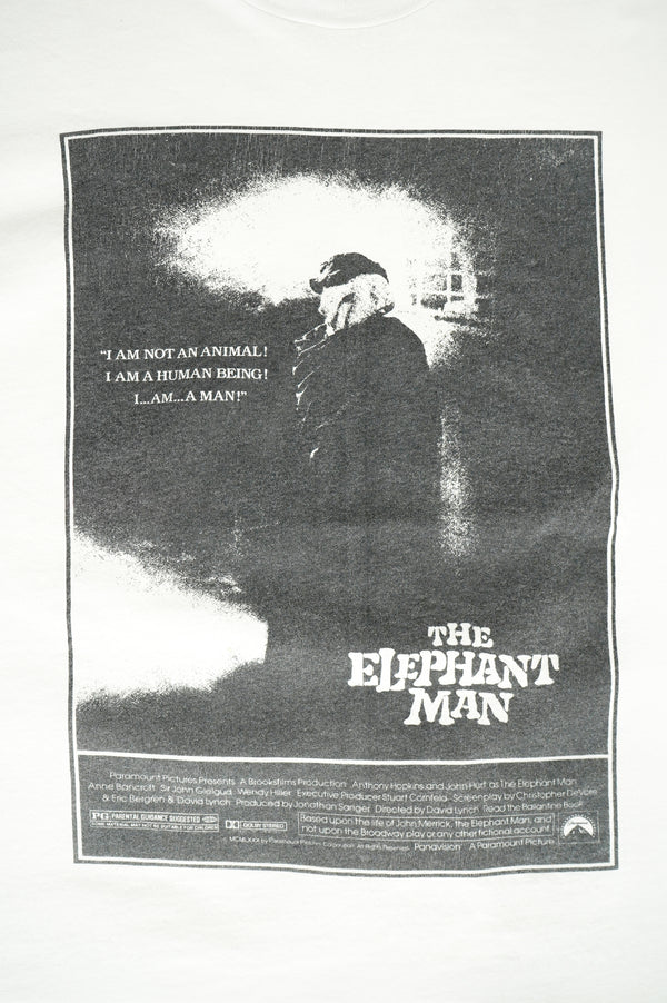 90's "FRUIT OF THE LOOM" -"ELEPHANT MAN" Movie Printed S/S Tee-