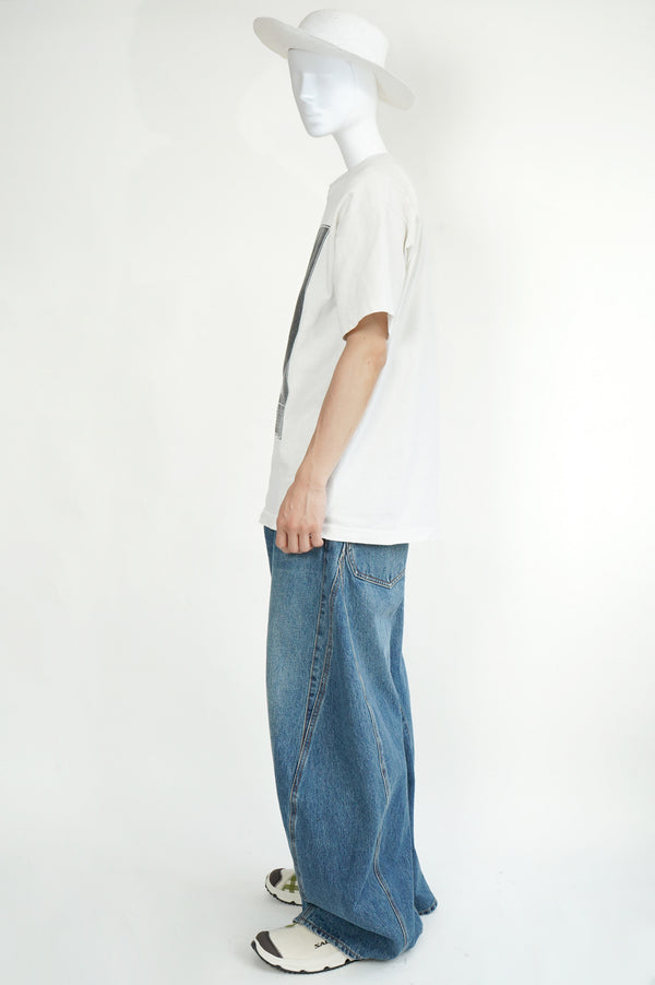 90's "FRUIT OF THE LOOM" -"ELEPHANT MAN" Movie Printed S/S Tee-