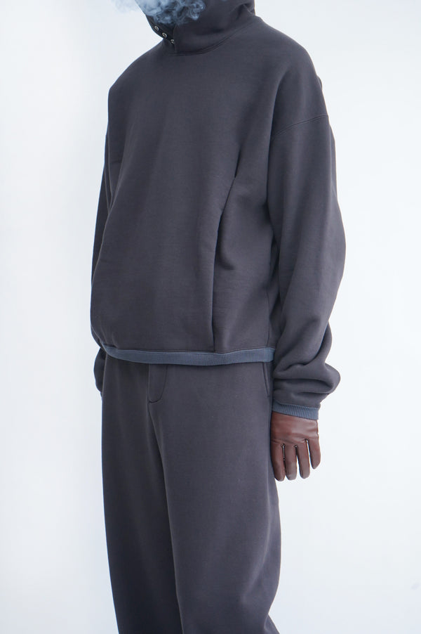-"RHEA" PULLOVER HOODIE IN SUVIN COTTON-