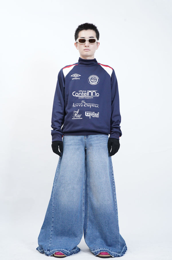 "umbro" -Mock Neck L/S Game Tee-