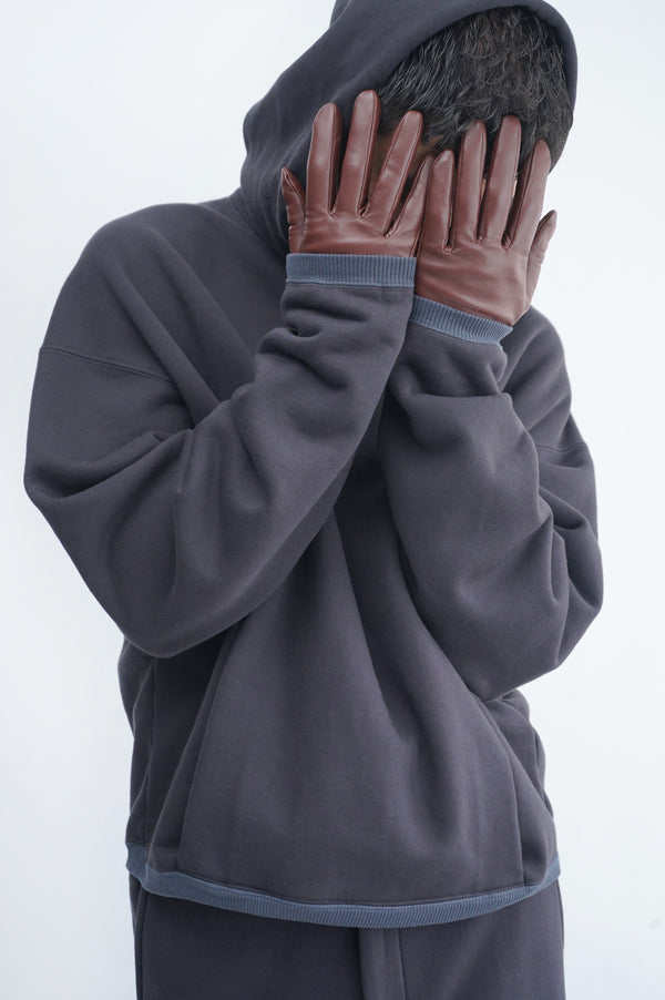 -"RHEA" PULLOVER HOODIE IN SUVIN COTTON-