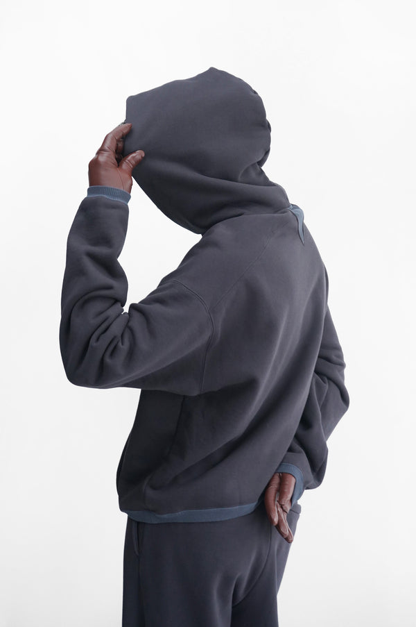 -"RHEA" PULLOVER HOODIE IN SUVIN COTTON-