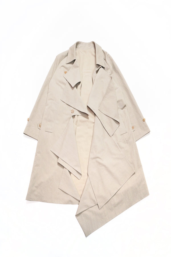 -Trimmed Coat-