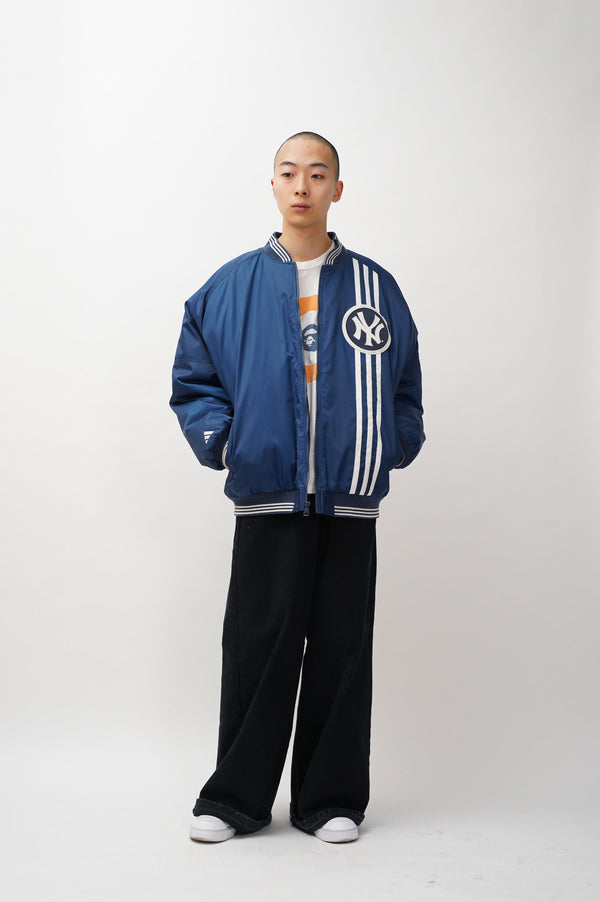 90's "adidas" -"NEW YORK YANKEES" Padded Studium Jacket-