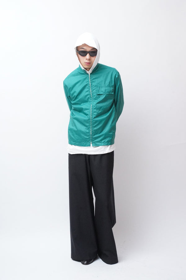 70's "Unknown" -NYLON ZIP-UP JACKET(CHEST POCKET)-