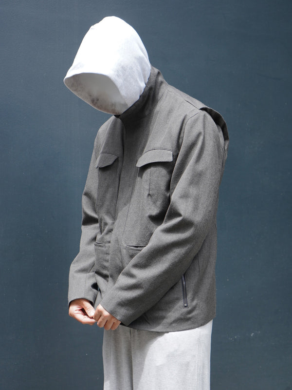 -"IDRIS" M-65 JACKET IN WORSTED WOOL-