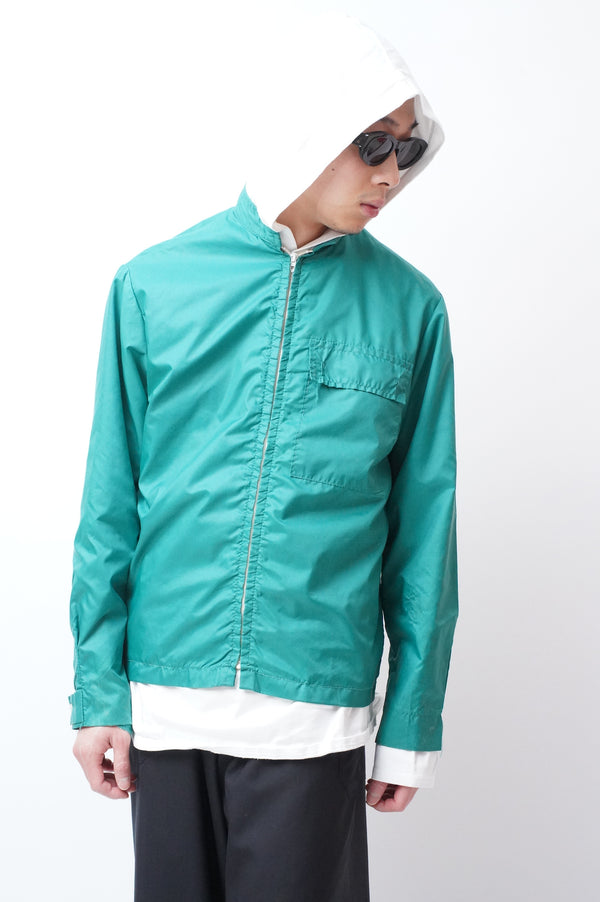 70's "Unknown" -NYLON ZIP-UP JACKET(CHEST POCKET)-